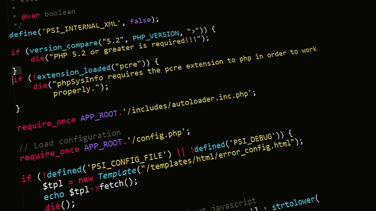 Terminal showing Laravel code for file streaming