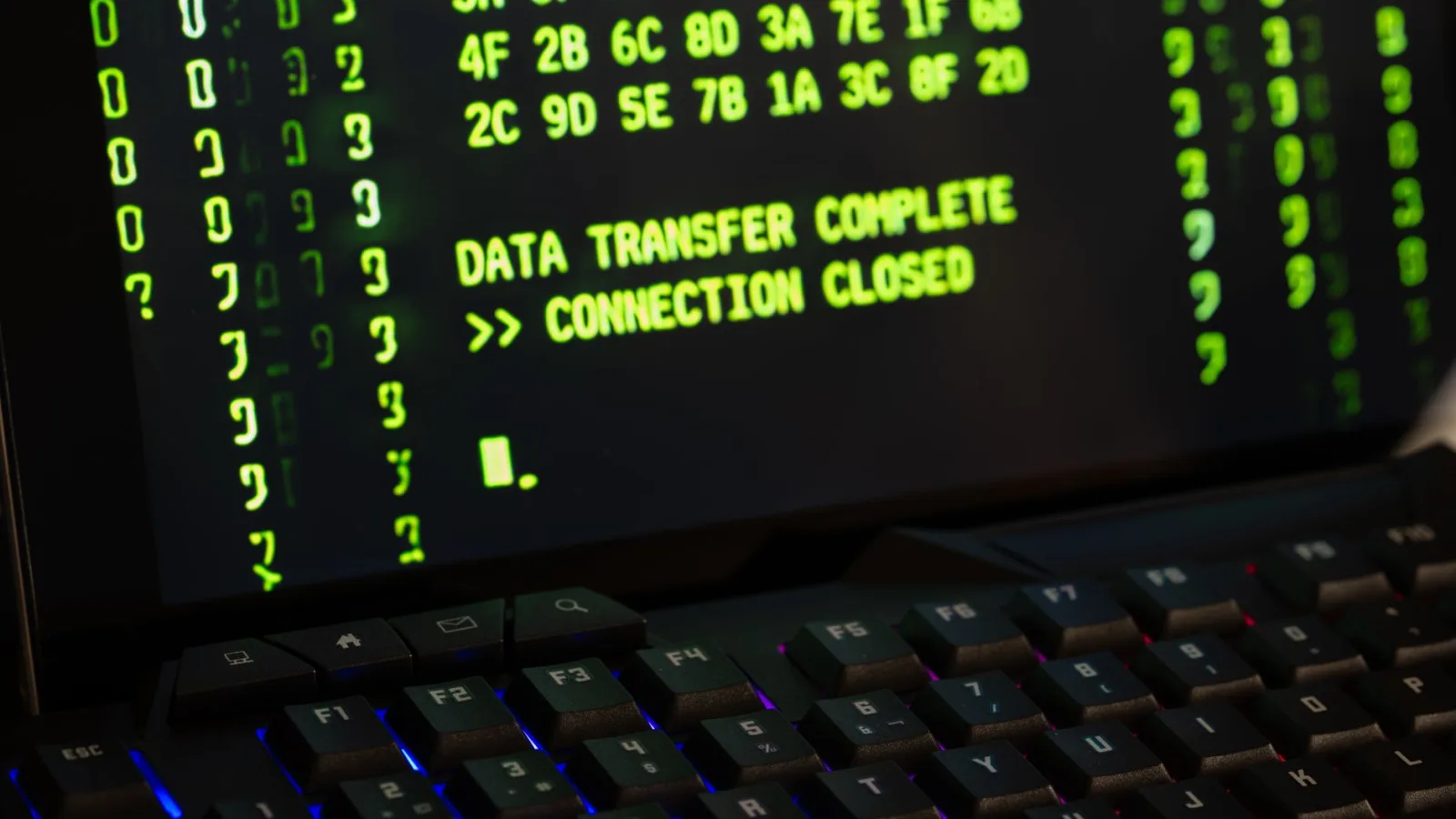 Developer reviewing code with security scan overlay